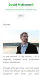 Mobile Screenshot of davidmcdonnellmusic.com