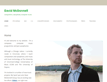 Tablet Screenshot of davidmcdonnellmusic.com